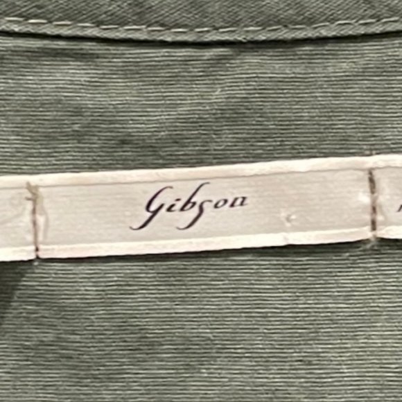 GIBSON Zip-up Olive Green Embroidery Jacket - Picture 2 of 4